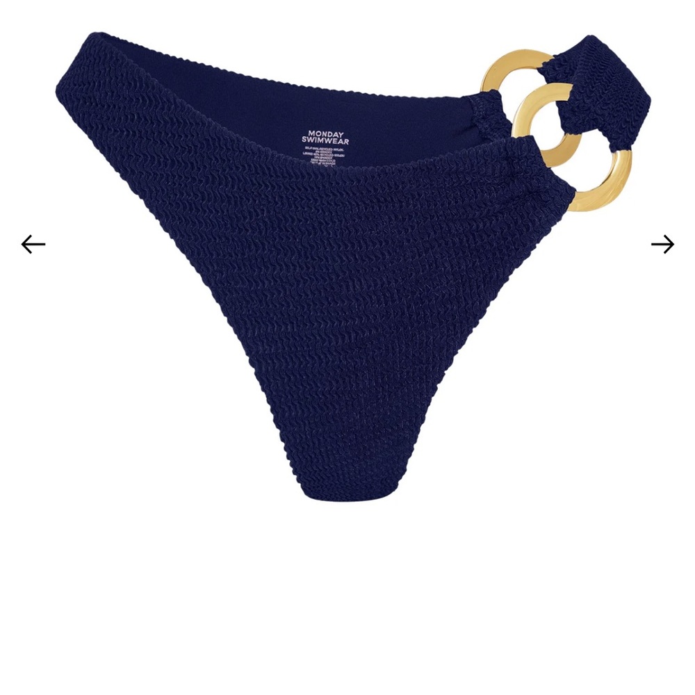 Monday Swimwear MIDNIGHT CRINKLE BRONTË sold out online NWOT bundle matching top
